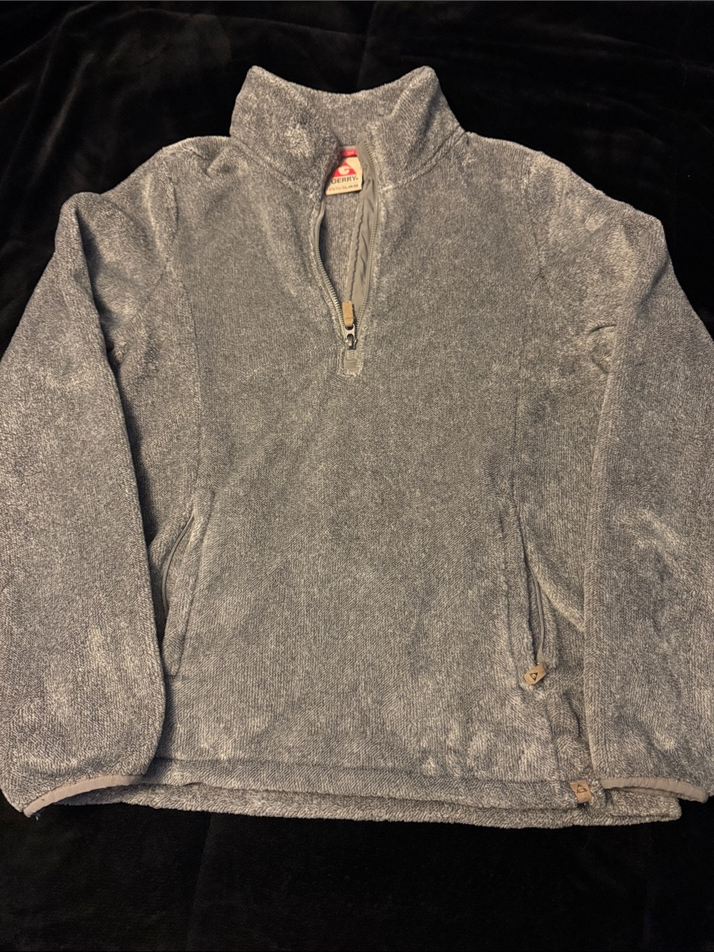 Gerry Soft Gray Quarter-Zip Microfleece Pullover